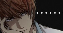 Light Yagami contemplating his next move, showcasing his intense expression and strategic mindset in a dark setting.