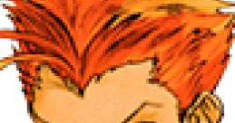 Marrow from Marvel vs. Capcom 2, showcasing her fierce expression and signature orange hair, ready for battle.