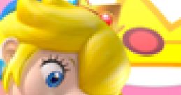 Peach from Mario Kart 7, showcasing her iconic hairstyle and determined expression during a race.