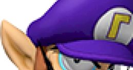 Waluigi from Mario Party 4, sporting a mischievous expression and purple attire, ready for competitive fun.