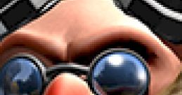 Close-up of Dr. Eggman from Shadow the Hedgehog, showcasing his distinctive glasses and iconic mustache.