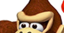 Cheerful Donkey Kong from Mario Party 4, showcasing his playful personality and iconic smile. Fun gaming character!