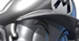 Metal Mario character from Mario Kart 7, featuring a shiny silver look, stands confidently with a determined expression.