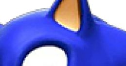 Close-up of Sonic the Hedgehog, showcasing his iconic blue fur and green eyes, representing speed and adventure.