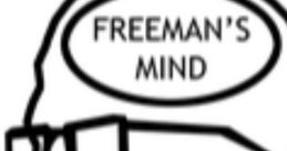 Gordon Freeman character illustration featuring the phrase "Freeman's Mind," capturing his iconic voice lines.