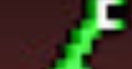 Pixelated green character with an elongated head, reminiscent of retro gaming aesthetics, popular in Accursed Farms content.