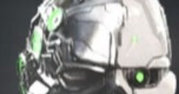 Grid from Injustice 2, featuring a cybernetic face with a mix of black and silver plating and glowing green accents.