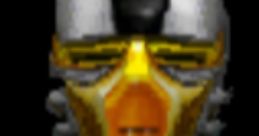 CyraxGamer's iconic character design features a metallic face mask and vibrant yellow outfit in a retro video game style.