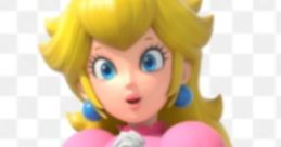 Princess Peach in a pink gown with a crown, embodying charm and grace, perfect for discussions on AI voice technology.