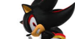 Dynamic portrayal of Shadow, the ultimate life form from Sonic x Shadow generations, showcasing his iconic stance and style.