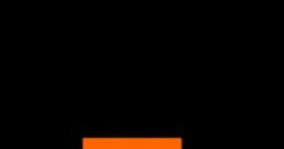 Shutdown orange logo displayed against a black background, emphasizing the vibrant color and brand identity.