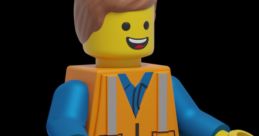 Emmet from "The Lego Movie" in an orange construction outfit, smiling and ready for adventure. Perfect for "Oh wa" enthusiasts!