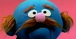 Mr. Johnson, a blue puppet with a mustache and suit, featured in children's entertainment by Jerry Nelson.