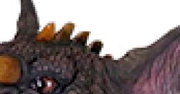 Close-up of Baragon, a powerful kaiju, showcasing its fierce expression, distinct features, and detailed textures.