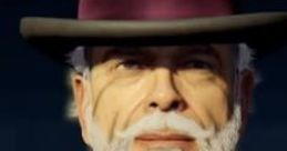 Close-up of a distinguished character resembling Shadow Man from Call of Duty, featuring a hat and a stylish beard.