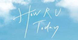 N.Flying's "How R U Today" album cover, showcasing four members against a bright blue sky, released May 16, 2018.