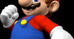 Mario from the Mario Bros series poses confidently in his iconic red hat and blue overalls, ready for adventure.