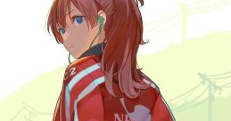 Anime character in sporty red outfit with headphones, embodying the playful spirit of "Yamete Kudasai Originap".