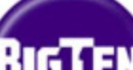 Big Ten Conference logo featuring bold text in purple, representing college football traditions and fight songs.