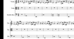 Sheet music for "Hala Madrid Y Nada Mas," arranged for violin, viola, and double bass. Celebrating Real Madrid's anthem.