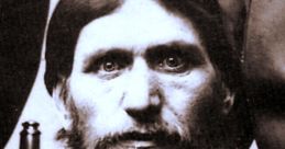 Portrait of Grigori Rasputin, a controversial figure in Russian history, known for his influence over the Romanov family.