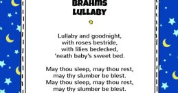 Lullaby The soothing of a lullaby fill the air, wrapping listeners in a comforting embrace. From the ethereal tones of