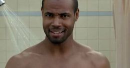 AT&T commercial featuring a confident man in a shower, showcasing humor and charm for engaging advertising content.