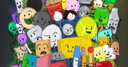 Bfb character collage featuring colorful, playful characters from the popular animated series, showcasing friendship and fun.