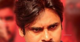 Pawan Kalyan in a dramatic scene, showcasing intense expression against a vibrant red backdrop.