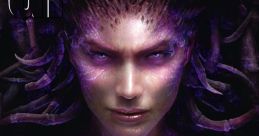 Cover art for StarCraft II: Heart of the Swarm featuring Kerrigan, the iconic Zerg leader, showcasing her powerful presence.