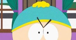 Eric Cartman, the iconic South Park character, fuming angrily, showcasing his mischievous personality.