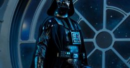 Darth Vader sixth scale figure with a glowing red lightsaber, iconic Star Wars character on a sci-fi backdrop.