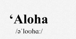 Aloha In Hawaii, the word "Aloha" is more than just a greeting—it's a way of life. The of "Aloha" carries with it a sense