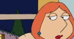 Lois Griffin and Stewie Griffin sharing a moment in a scene from Family Guy's prank call episode, capturing their humor.