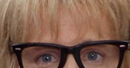 Close-up of Garth Algar, iconic character from Wayne's World, showcasing his signature glasses and distinctive hairstyle.