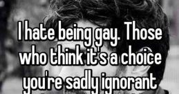 Why You Gay The first that comes to mind when thinking about the subject of why someone may be perceived as gay is the