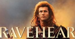 Mel Gibson as William Wallace in Braveheart, iconic soundtrack cover, showcasing epic drama and historic struggle.