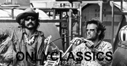 Dennis Hopper, iconic actor and filmmaker, rides a custom motorcycle in a vintage black-and-white photo.