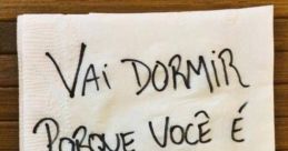 Vai Dormir The of a playful yet authoritative voice echoing through the room, saying "Vai dormir breno,