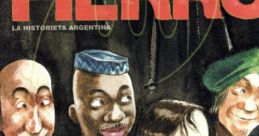 Colorful cover of "Fierro," featuring diverse characters and a musician with a trumpet, highlighting Argentine comic art.