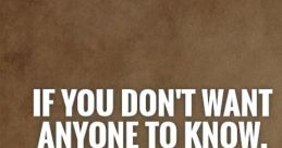 Dont Do It The first that greets your ears is a commanding voice saying, "Dont do it, WAH WAH WAH I DONT WANNA HEAR IT."