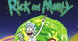 Rick and Morty Season 1 Blu-ray cover featuring Rick and Morty in a vibrant alien landscape, exploring multiverse adventures.