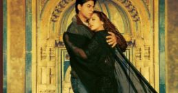 Shah Rukh Khan and Preity Zinta embrace in a romantic scene from Veer-Zaara, showcasing love and cultural heritage.