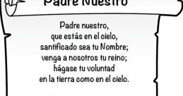 Padre Nuestro The echoing of the phrase "Padre nuestro" fills the room, resonating with a sense of reverence and