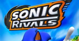 Sonic Rivals game cover featuring Sonic, Knuckles, Shadow, and Silver in an action-packed race on PSP.