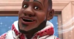 Animated character in a festive sweater resembling a basketball player promotes the "Wanna Sprite Cranberry" flavor.