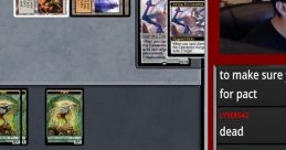 Gameplay scene of Jarvisyu streaming a Magic: The Gathering match with interactive chat and tournament details.