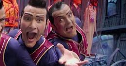 Excited characters from 'We Are Number One' showcasing dynamic expressions in a colorful, energetic scene.