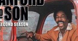 Fred Sanford and Son, Season Two promotional poster featuring Redd Foxx and Demond Wilson in a classic red truck.