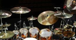 Diverse drum kit setup featuring snare, toms, cymbals, and pedals, perfect for drumming enthusiasts and performances.